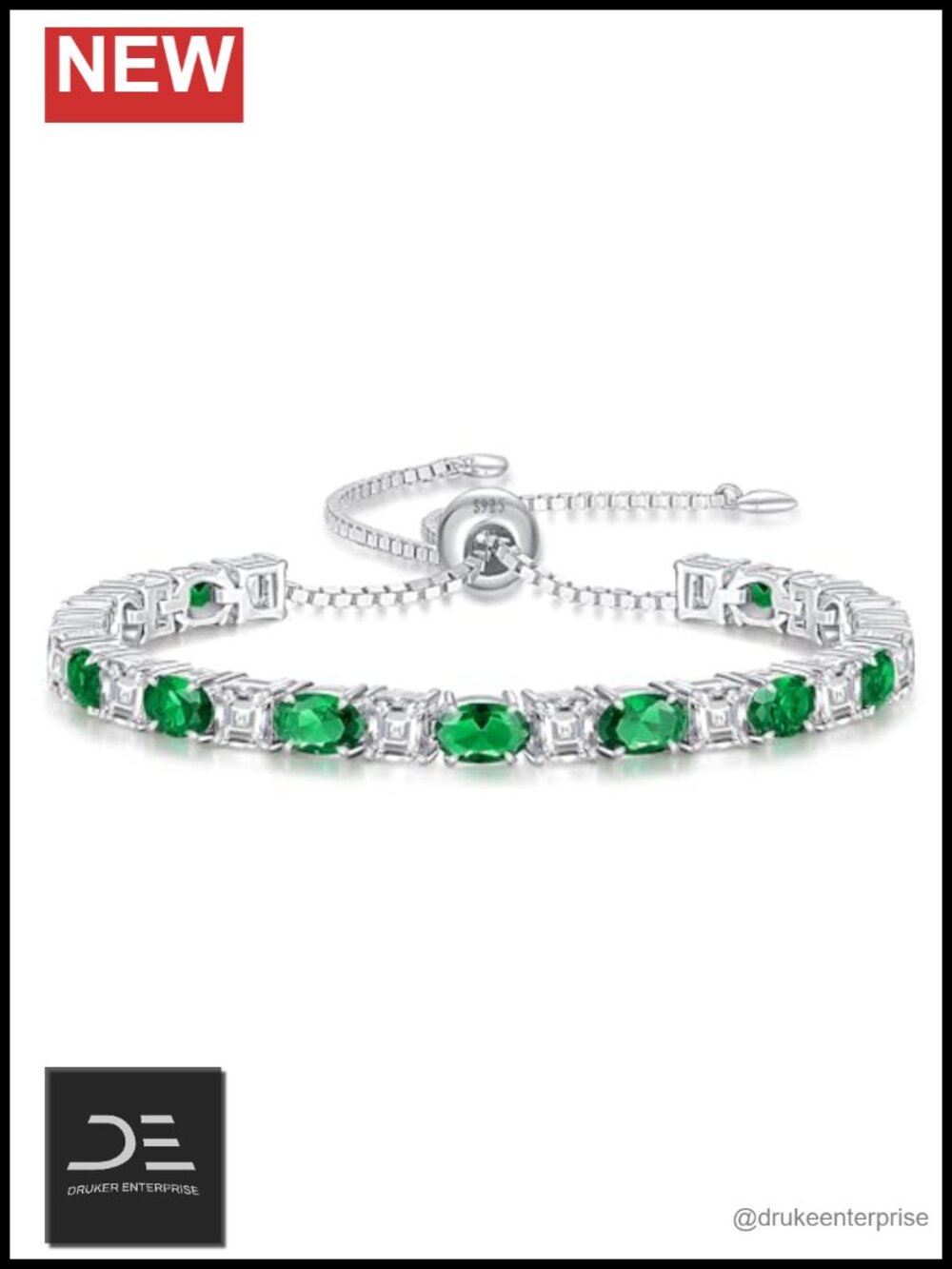 Sterling Silver Birthstone Tennis Bracelet for Women